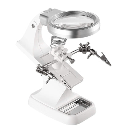 LED Lights Helping Hands Magnifying Glass DailySale