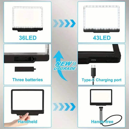 LED Magnifying Glass with Stand - 5x Zoom, USB Rechargeable Reading Aid DailySale