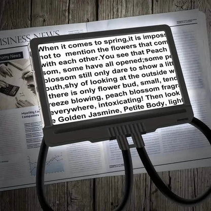 LED Magnifying Glass with Stand - 5x Zoom, USB Rechargeable Reading Aid DailySale