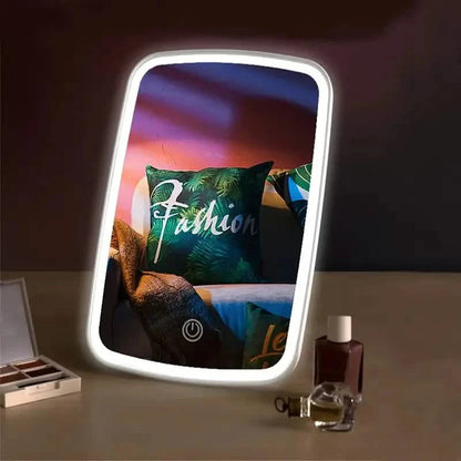 LED Makeup Mirror with Touch Sensor - 3 Color Lighting Modes DailySale