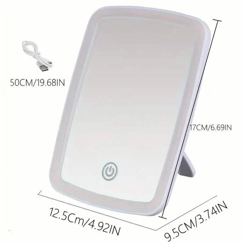 LED Makeup Mirror with Touch Sensor - 3 Color Lighting Modes DailySale