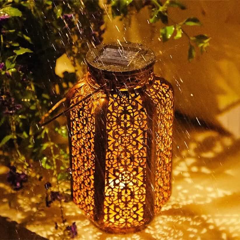LED Metal Lantern Solar Lamp DailySale