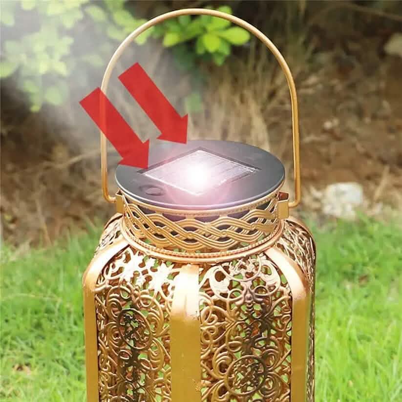 LED Metal Lantern Solar Lamp DailySale