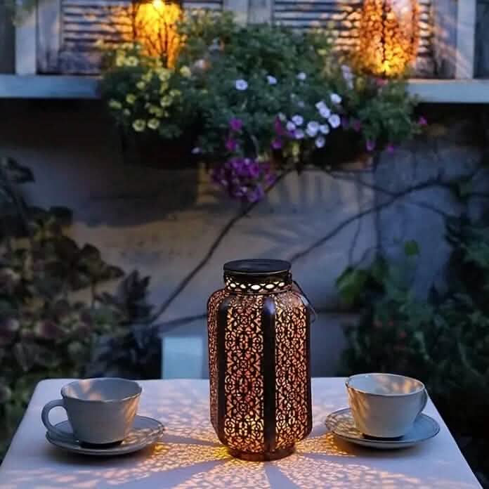 LED Metal Lantern Solar Lamp DailySale