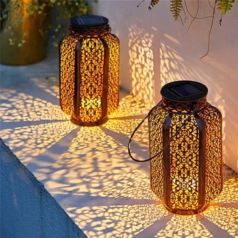 LED Metal Lantern Solar Lamp DailySale