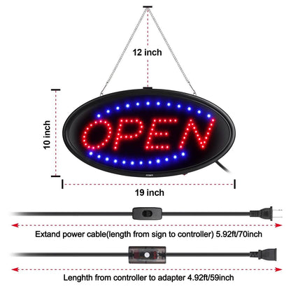 LED Open Sign Advertisement Board Electric Display with Remote Control and Timing Function DailySale