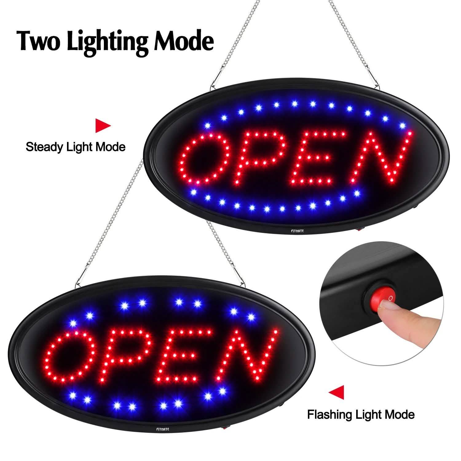 LED Open Sign Advertisement Board Electric Display with Remote Control and Timing Function DailySale