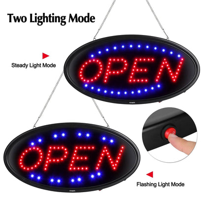 LED Open Sign Advertisement Board Electric Display with Remote Control and Timing Function DailySale