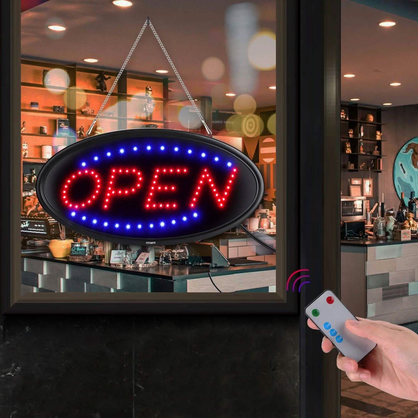 LED Open Sign Advertisement Board Electric Display with Remote Control and Timing Function DailySale