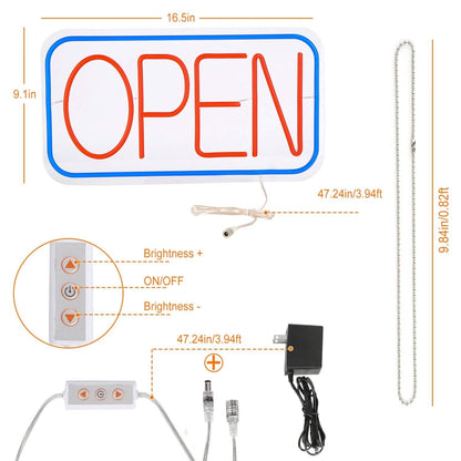 LED Open Sign Advertisement Board with 11 Levels Adjustable Brightness DailySale