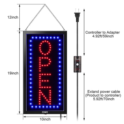 LED Open Sign Advertisement Board With Remote Control and Timing Function DailySale