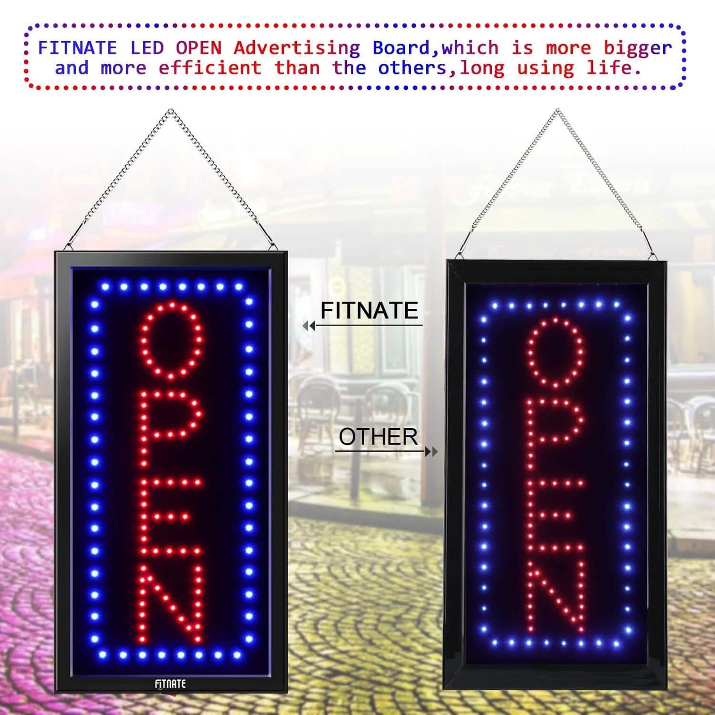 LED Open Sign Advertisement Board With Remote Control and Timing Function DailySale