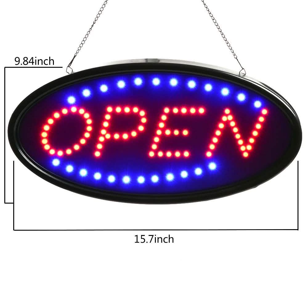 LED OPEN Sign Electric Billboard Bright Advertising Board Flashing Window DailySale