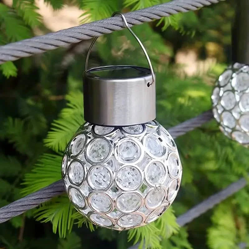 LED Outdoor Solar Lights Garden Light Chandelier Hanging Lamp DailySale