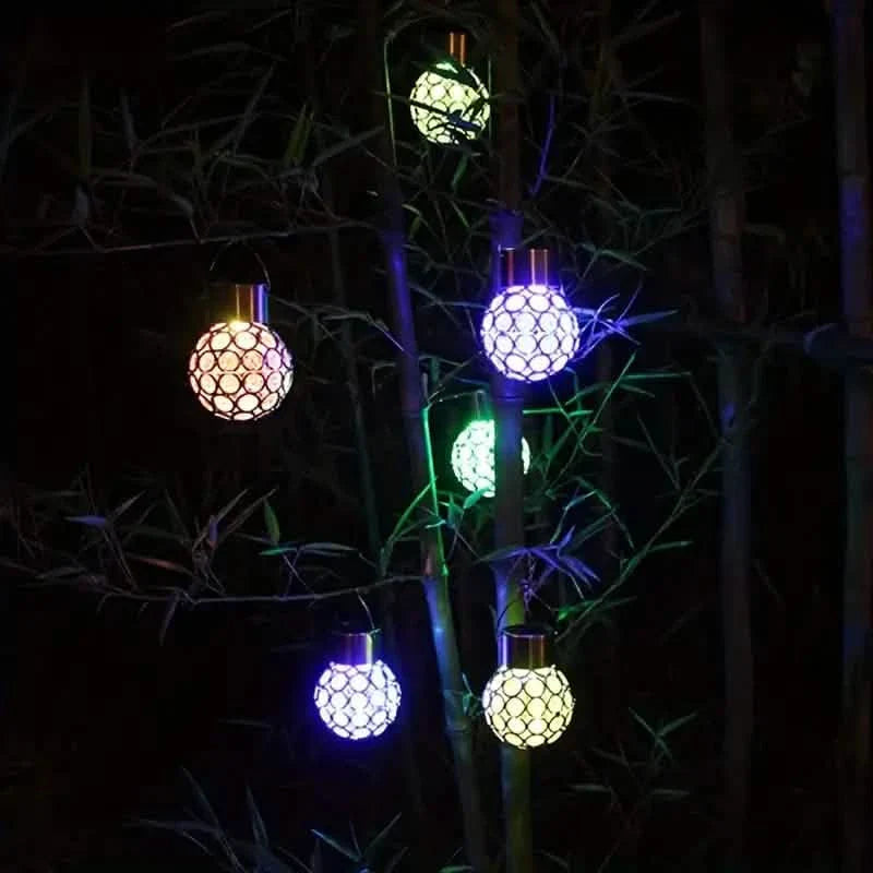 LED Outdoor Solar Lights Garden Light Chandelier Hanging Lamp DailySale