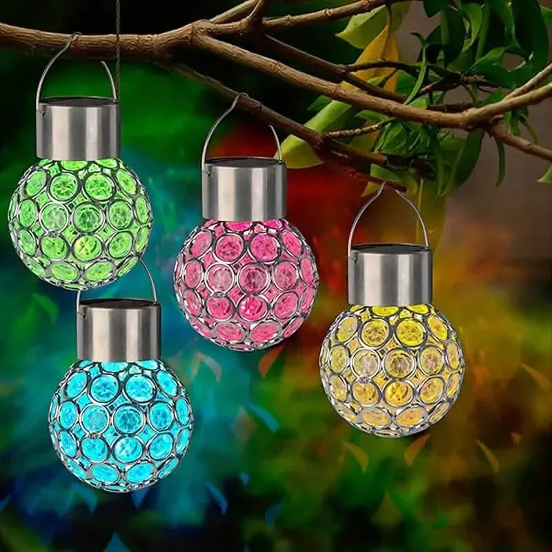 LED Outdoor Solar Lights Garden Light Chandelier Hanging Lamp DailySale