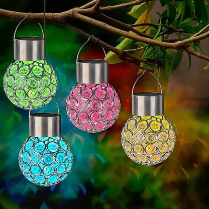 LED Outdoor Solar Lights Garden Light Chandelier Hanging Lamp DailySale