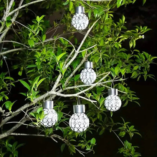LED Outdoor Solar Lights Garden Light Chandelier Hanging Lamp DailySale