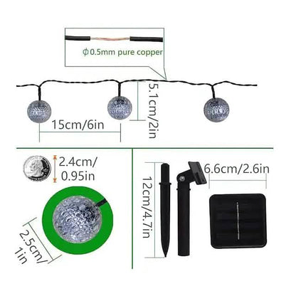 LED Outdoor Solar String Lights DailySale