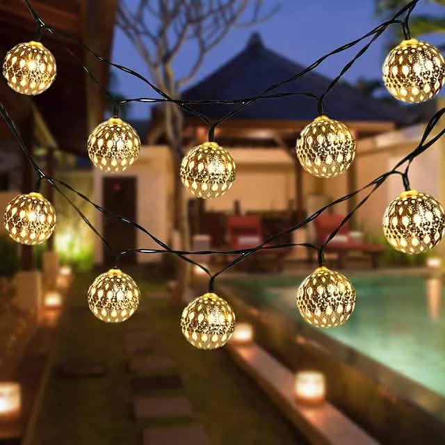 LED Outdoor Solar String Lights DailySale