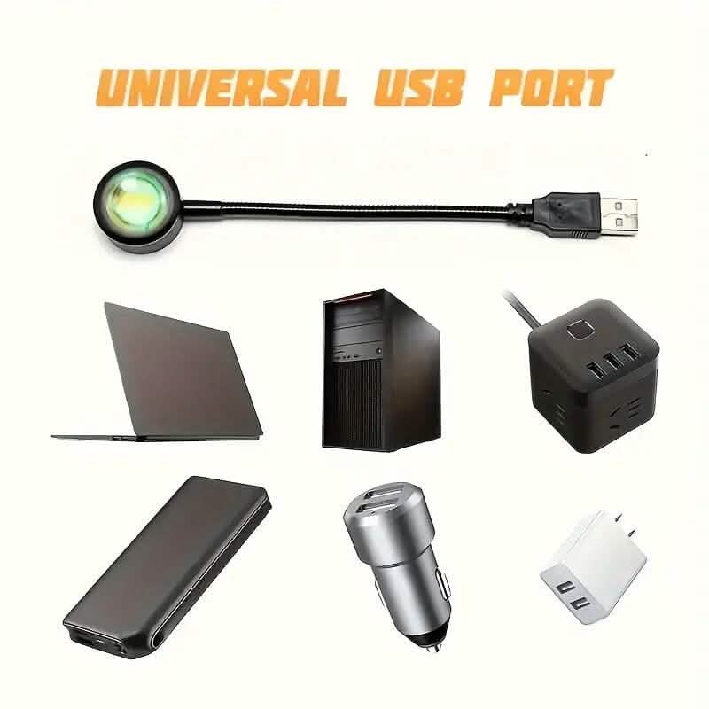 LED Projection Sunset Rainbow Lamp DailySale