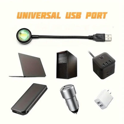 LED Projection Sunset Rainbow Lamp DailySale