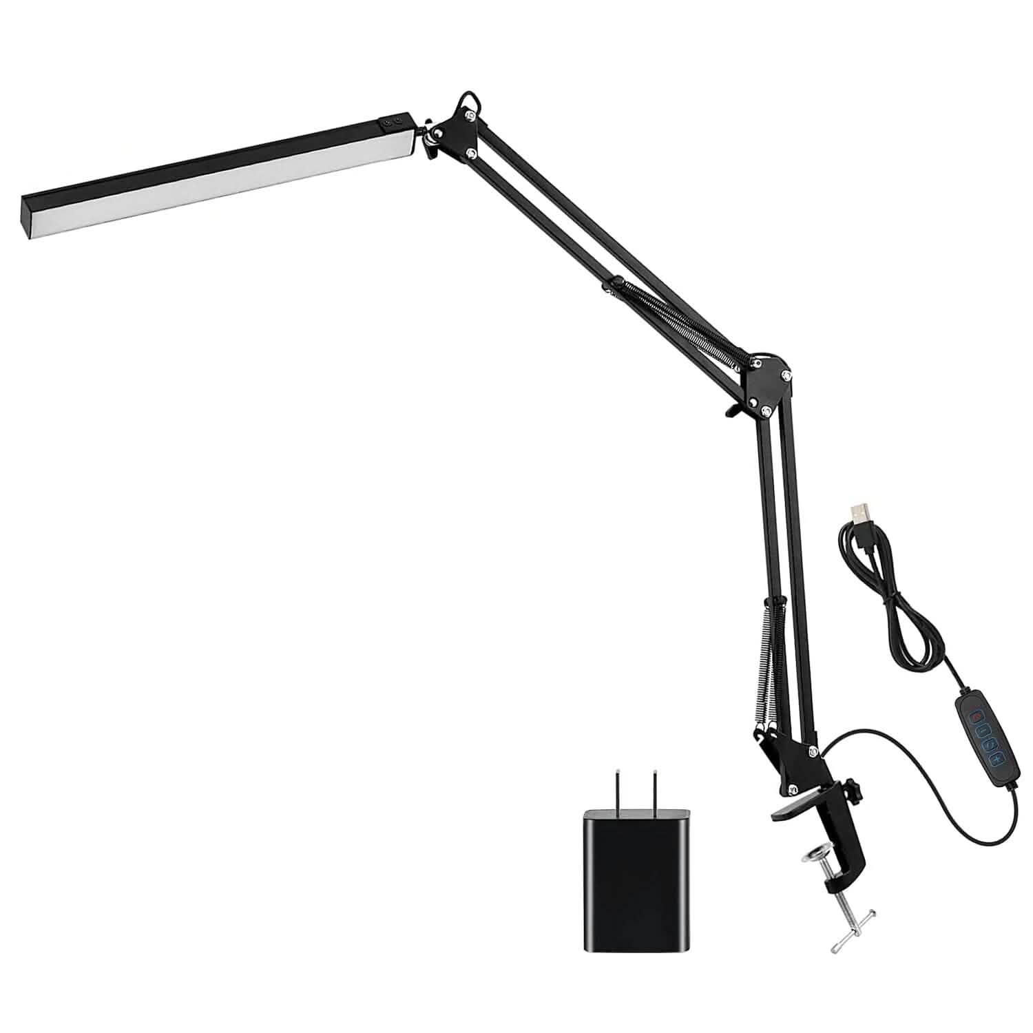 LED Reading Desk Lamp with Clamp Adjustable Swing Arm DailySale