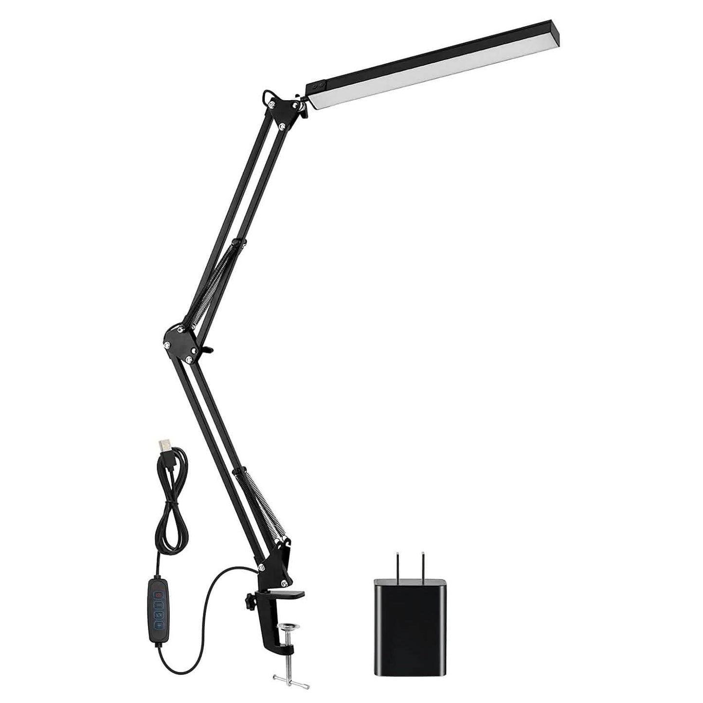 LED Reading Desk Lamp with Clamp Adjustable Swing Arm DailySale