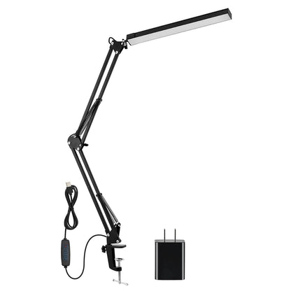 LED Reading Desk Lamp with Clamp Adjustable Swing Arm DailySale