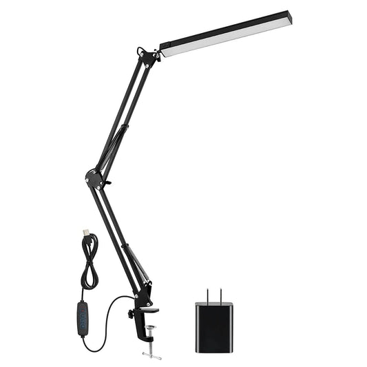 LED Reading Desk Lamp with Clamp Adjustable Swing Arm DailySale