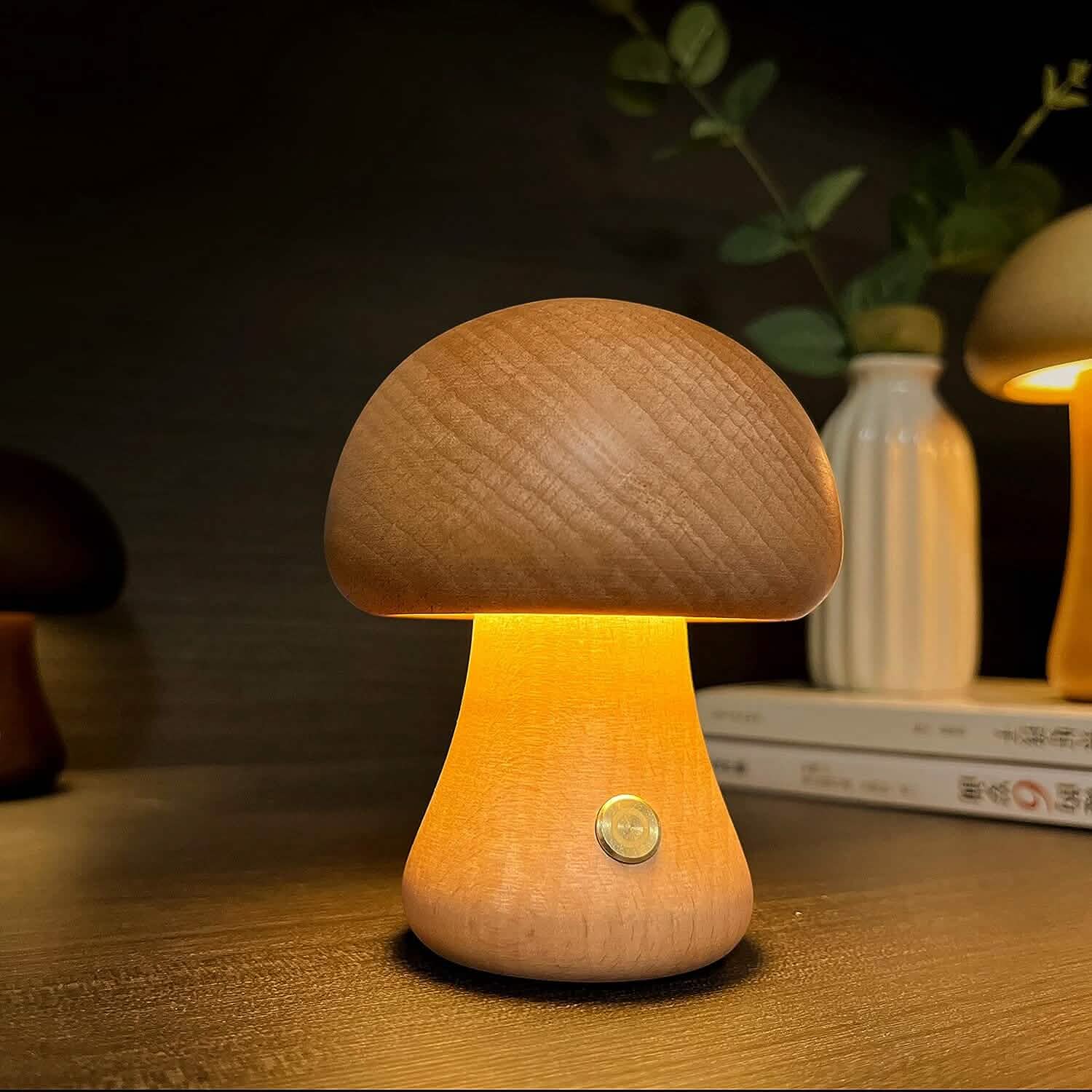 LED Rechargeable Creative Mushroom Table Lamp DailySale