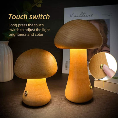 LED Rechargeable Creative Mushroom Table Lamp DailySale