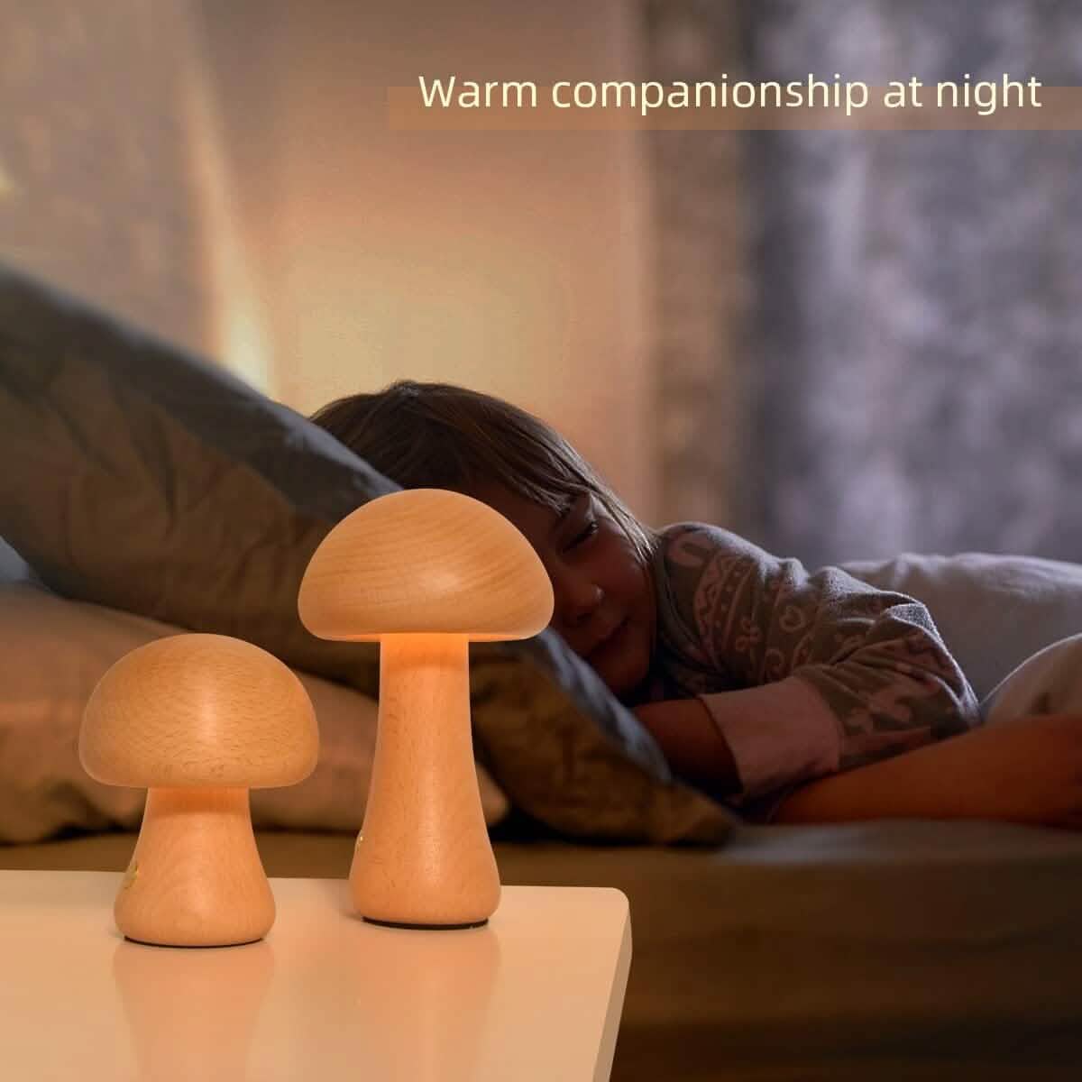 LED Rechargeable Creative Mushroom Table Lamp DailySale