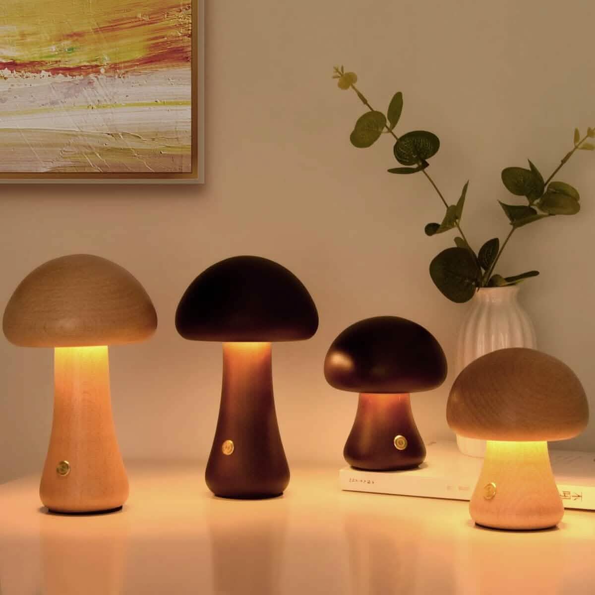 LED Rechargeable Creative Mushroom Table Lamp DailySale