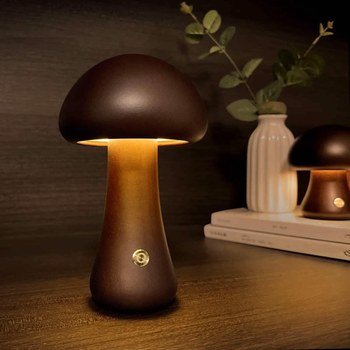 LED Rechargeable Creative Mushroom Table Lamp DailySale