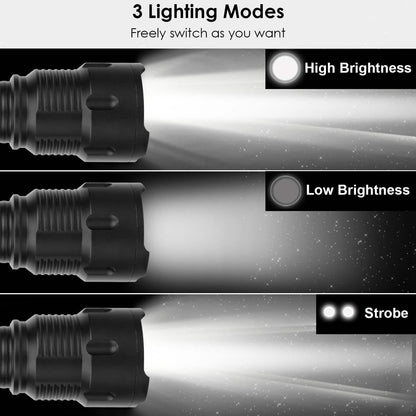 LED Rechargeable Zoomable Flashlight DailySale