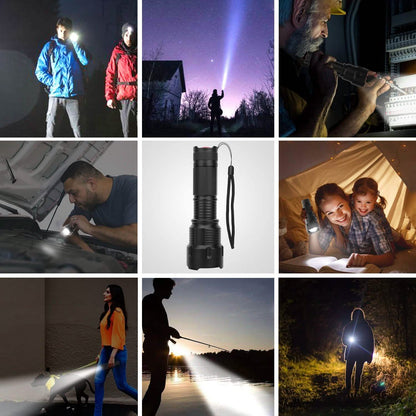 LED Rechargeable Zoomable Flashlight DailySale