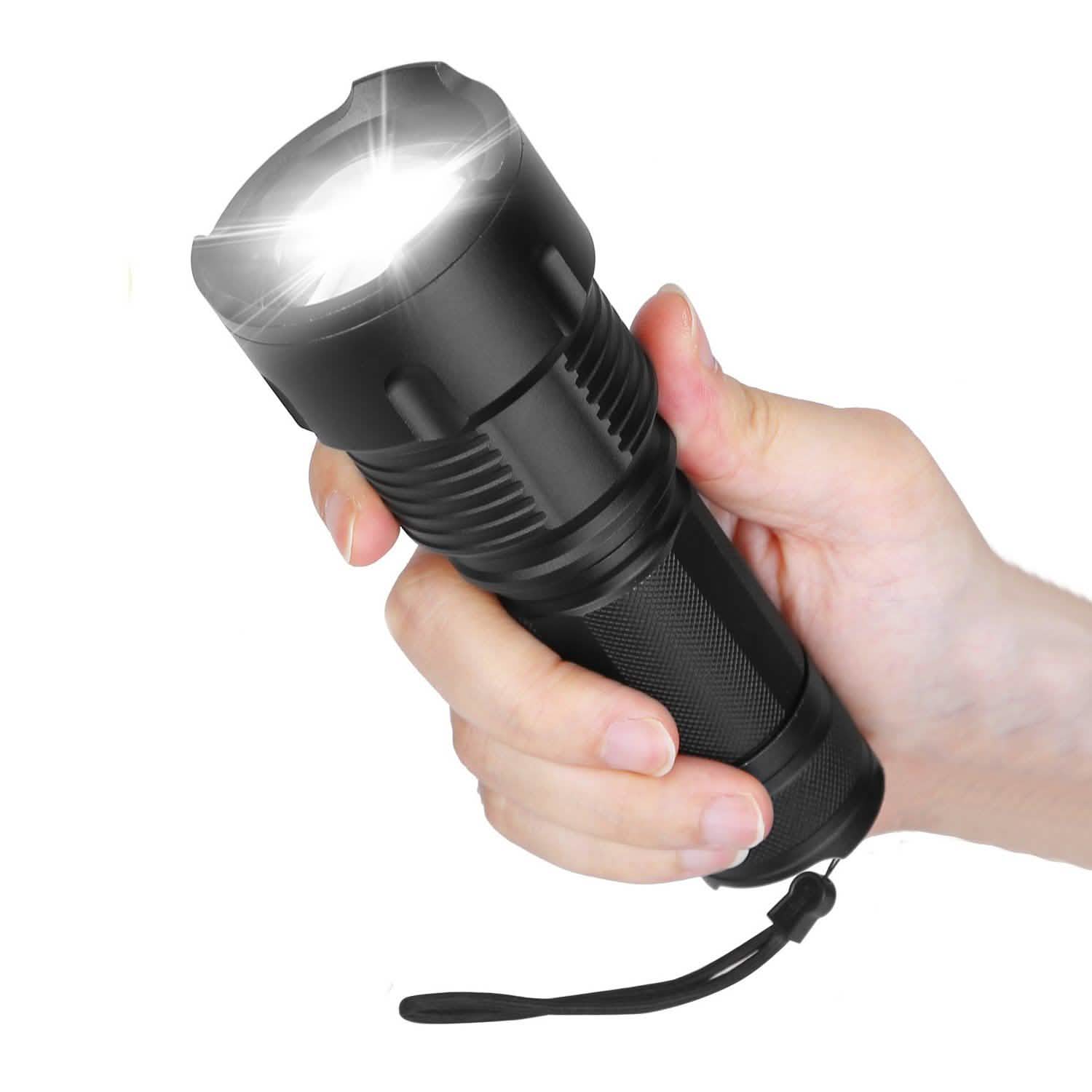 LED Rechargeable Zoomable Flashlight DailySale