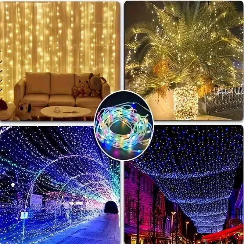 LED Rope Lights Outdoor, RGB Remote Control Fairy String Lights Plug In With 200 LEDs DailySale