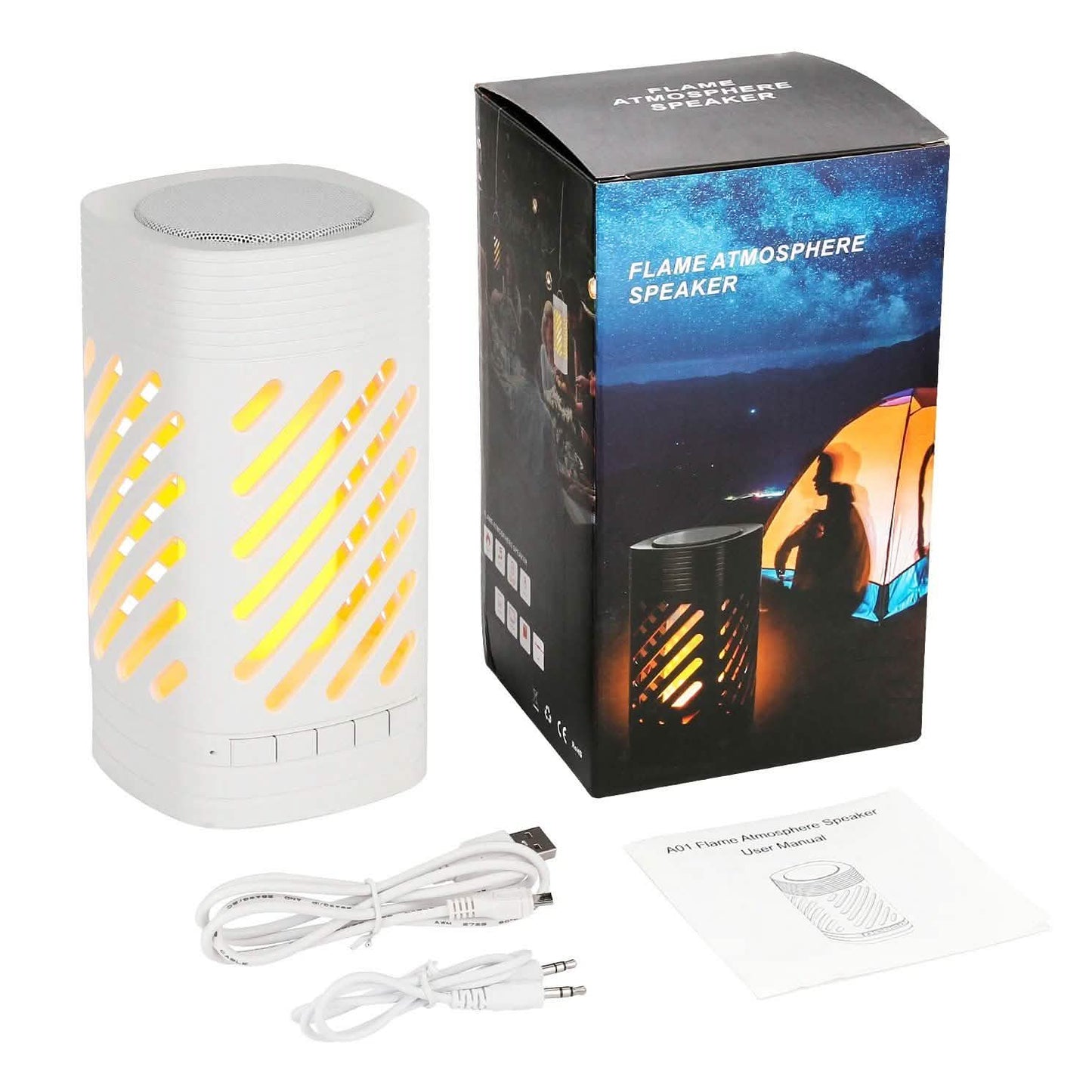 LED Smart Touch Bluetooth Speaker Rechargeable Camping Lamp DailySale