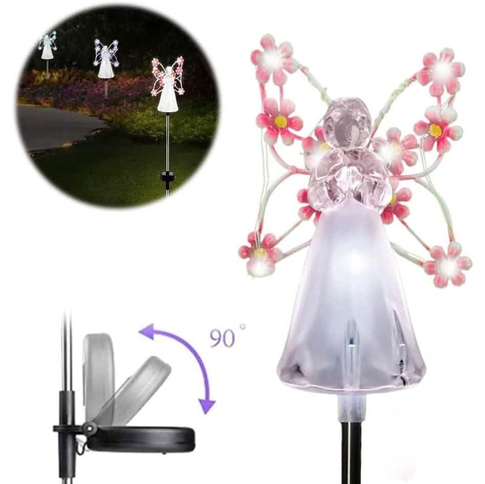 LED Solar Angel Garden Stake Lights DailySale