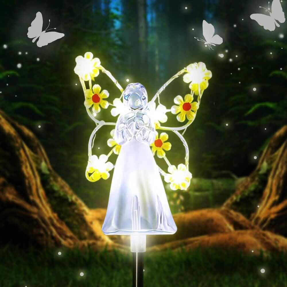 LED Solar Angel Garden Stake Lights DailySale