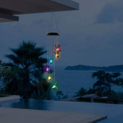 LED Solar Hummingbird Wind Chime DailySale