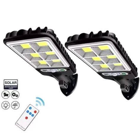 LED Solar Light Motion Sensor 3 Modes Flood Lamp Outdoor Street Wall Yard Garden DailySale