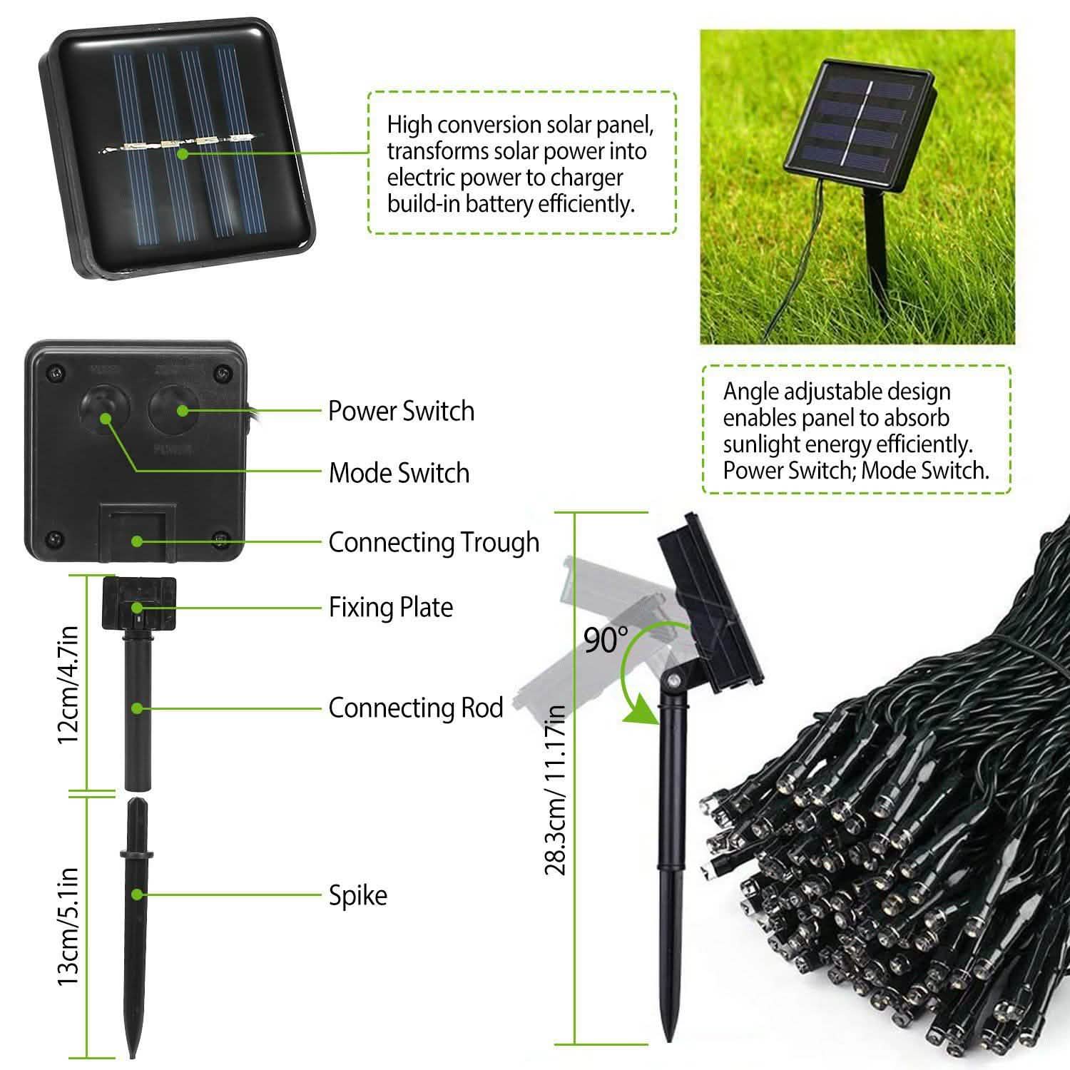 LED Solar Power Fairy String Lights DailySale