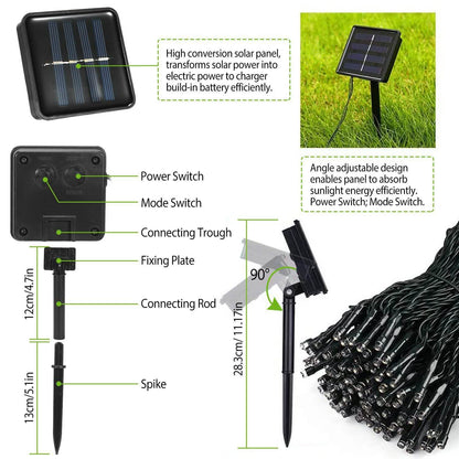 LED Solar Power Fairy String Lights DailySale