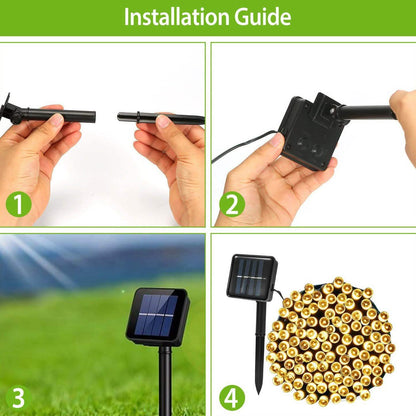 LED Solar Power Fairy String Lights DailySale