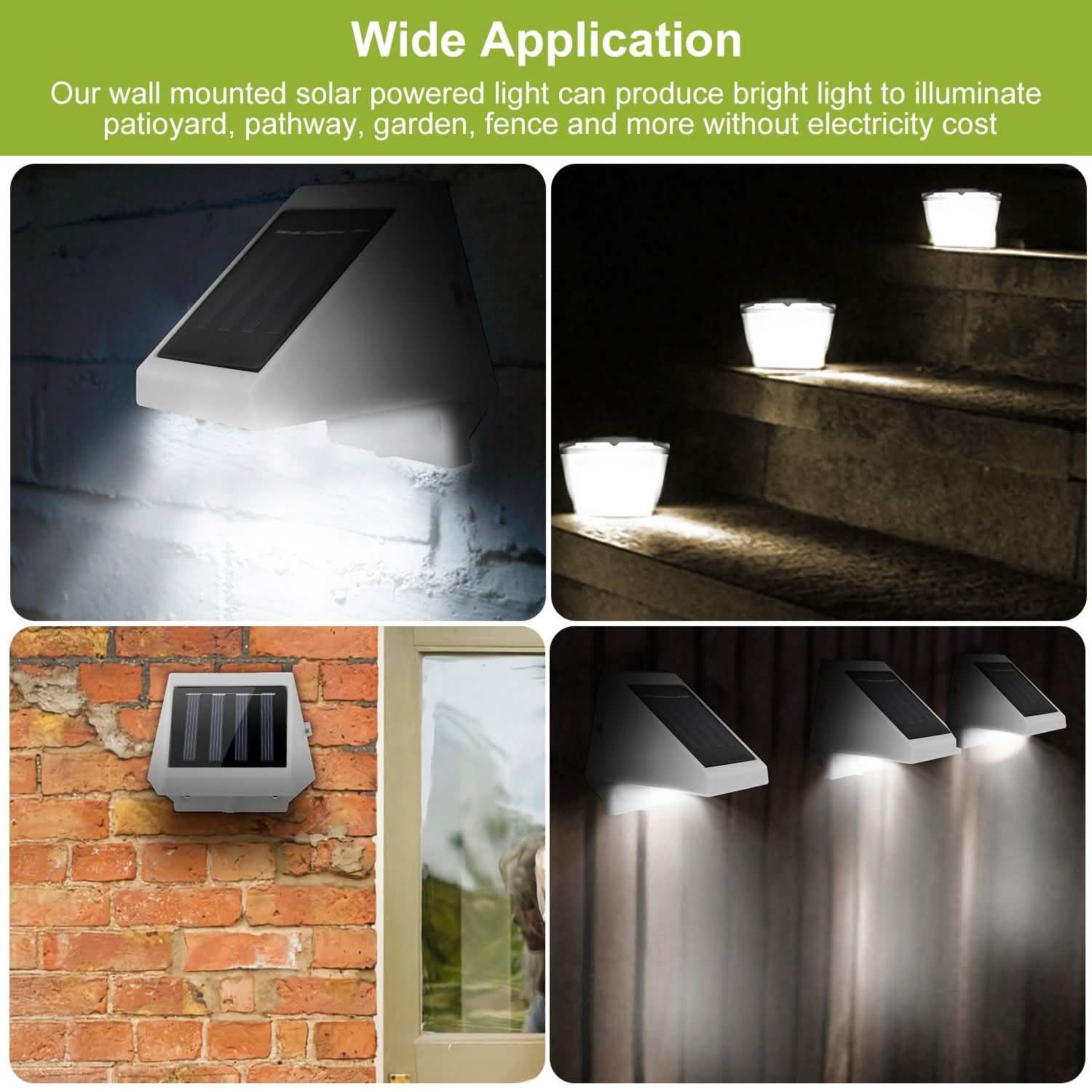 LED Solar Powered Stair Lights DailySale
