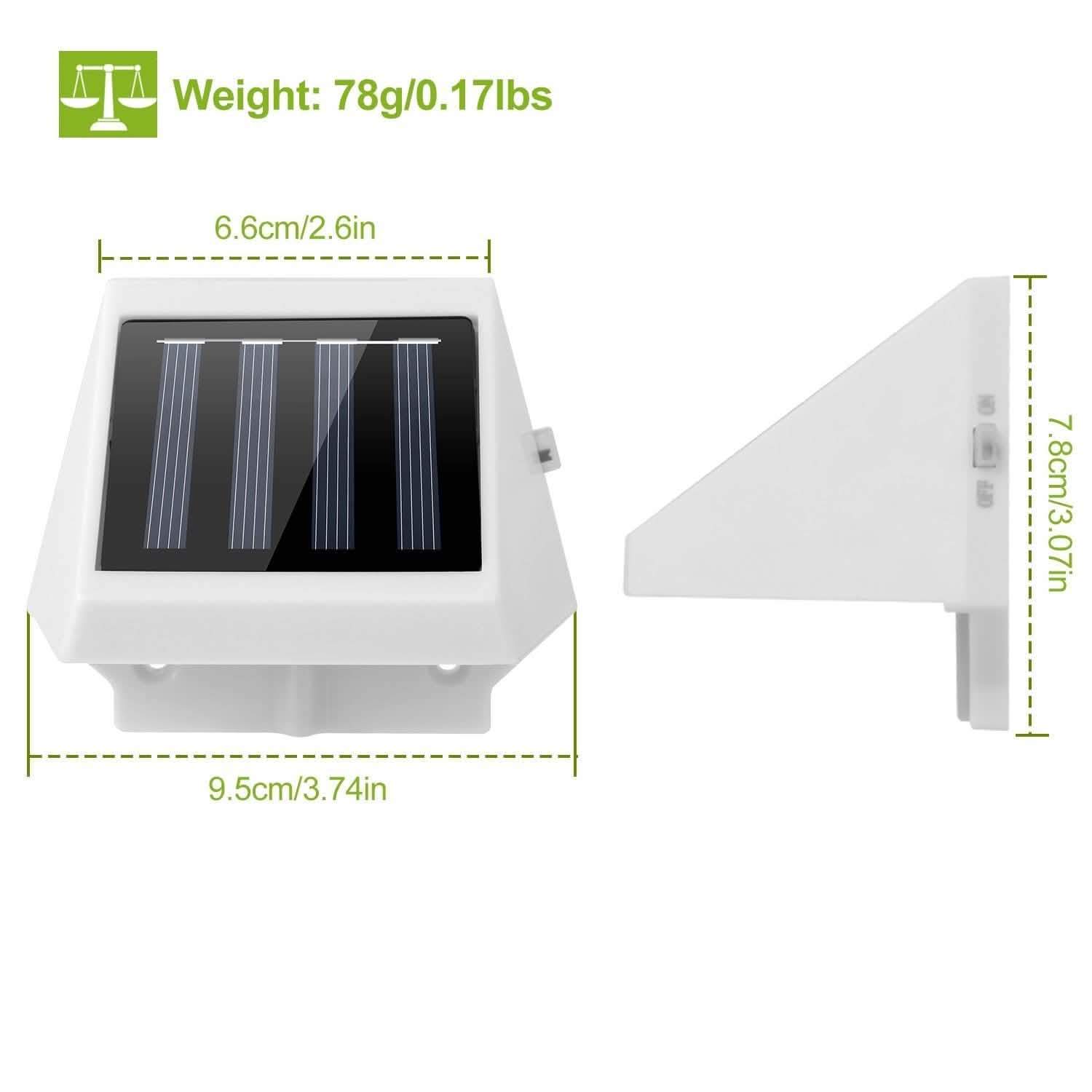 LED Solar Powered Stair Lights DailySale