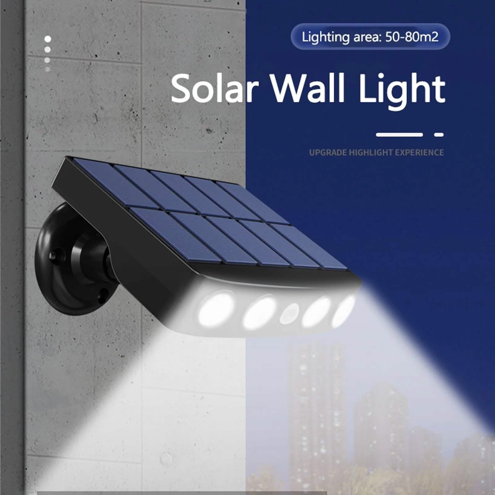 LED Solar Powered Wall Light Rotatable Waterproof Motion-Sensor Lights DailySale